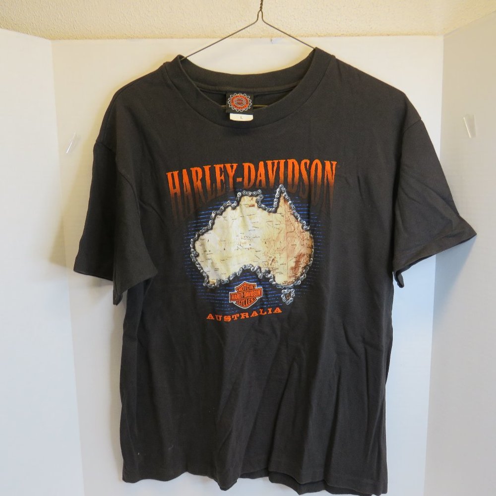 Harley-Davidson Australia Single Stich Short Sleeve T-Shirt Size L